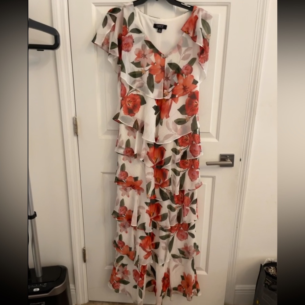 Modest floral dress!